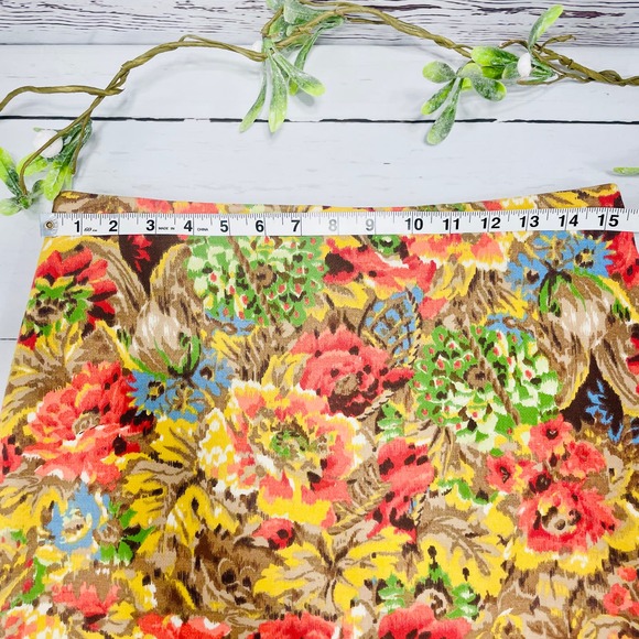 Tablots Beige Floral Pencil Skirt - Size 6 - Picture 2 of 8